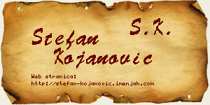 Stefan Kojanović vizit kartica